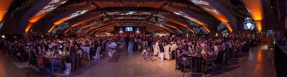 Snowflake Gala dining area